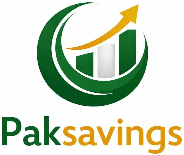 Paksavings logo featuring a green crescent and gold star symbolizing savings and financial growth in Pakistan.